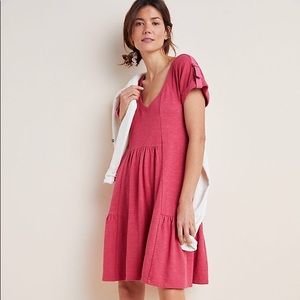 Anthropologie Kathie Flounced Mini Dress